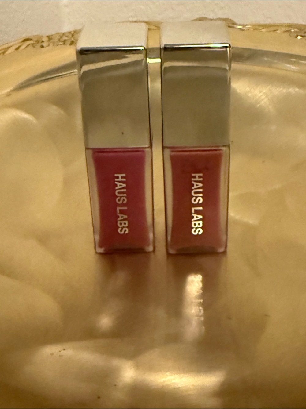 Haus Labs By Lady Gaga Duo Lip Gloss — Rose Pink & Coral Peach